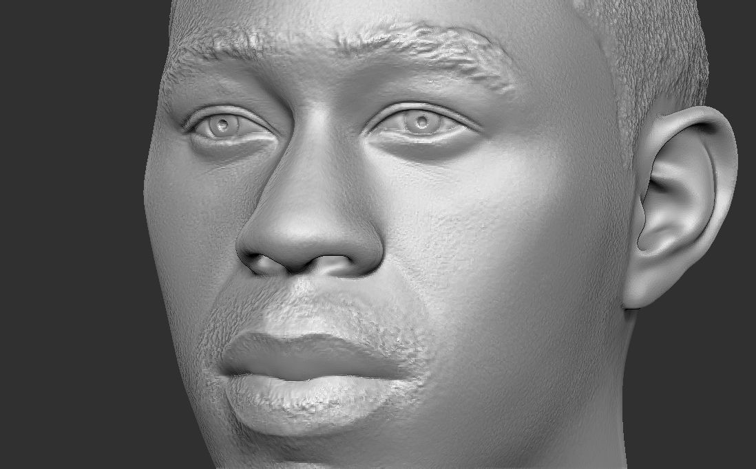 Tyler The Creator bust for 3D printing 3D print model_19