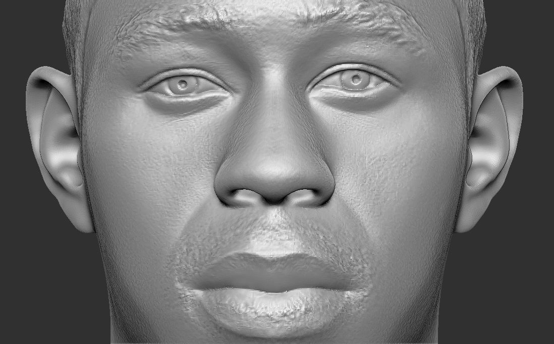 Tyler The Creator bust for 3D printing 3D print model_17