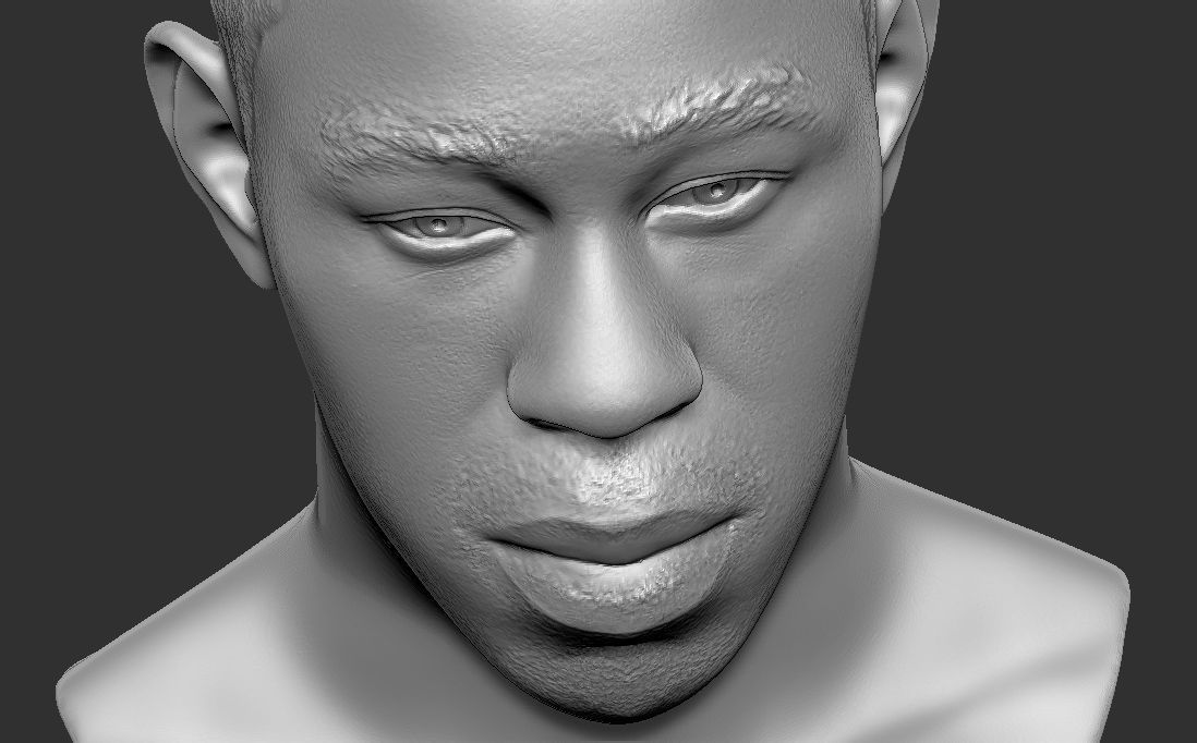 Tyler The Creator bust for 3D printing 3D print model_22