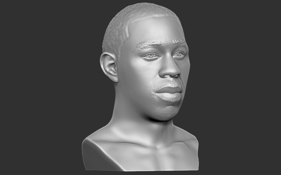 Tyler The Creator bust for 3D printing 3D print model_15