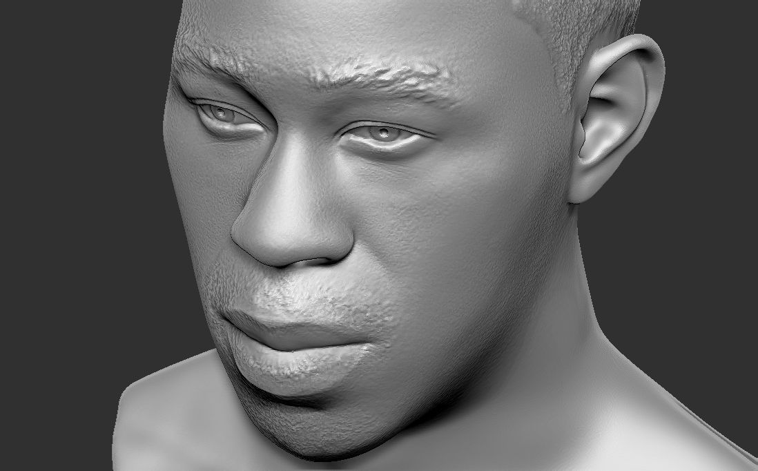 Tyler The Creator bust for 3D printing 3D print model_23