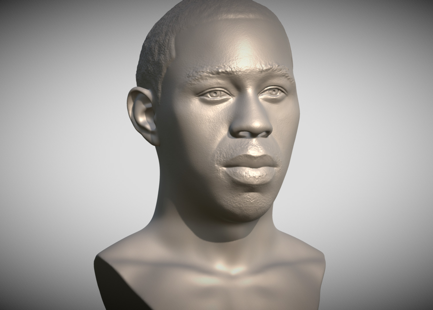 Tyler The Creator bust for 3D printing 3D print model_2