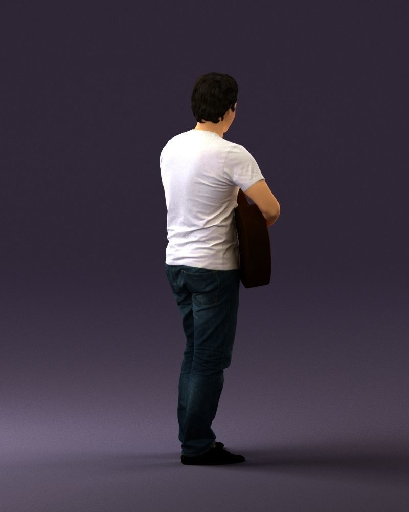 Man with acoustic guitar 0758 3D model_15