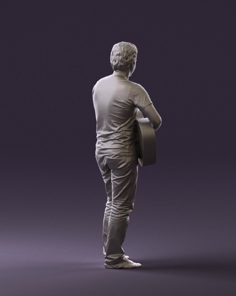 Man with acoustic guitar 0758 3D model_16