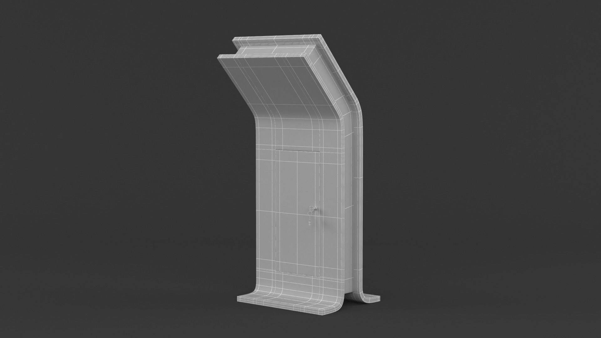 Information Kiosk 3D model_10
