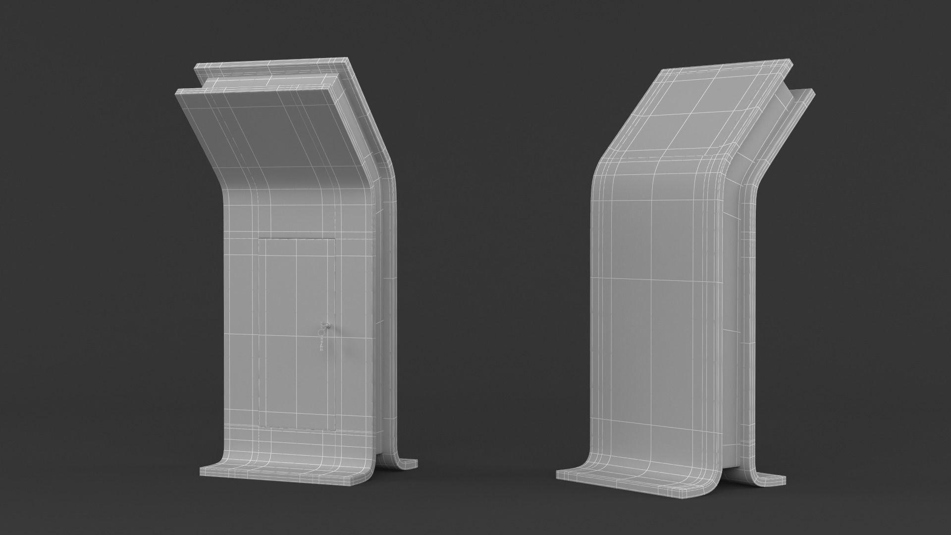 Information Kiosk 3D model_6