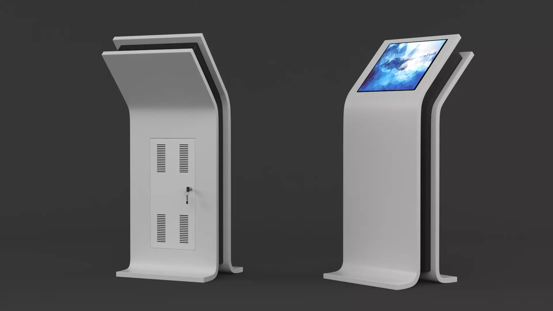 Information Kiosk 3D model_0