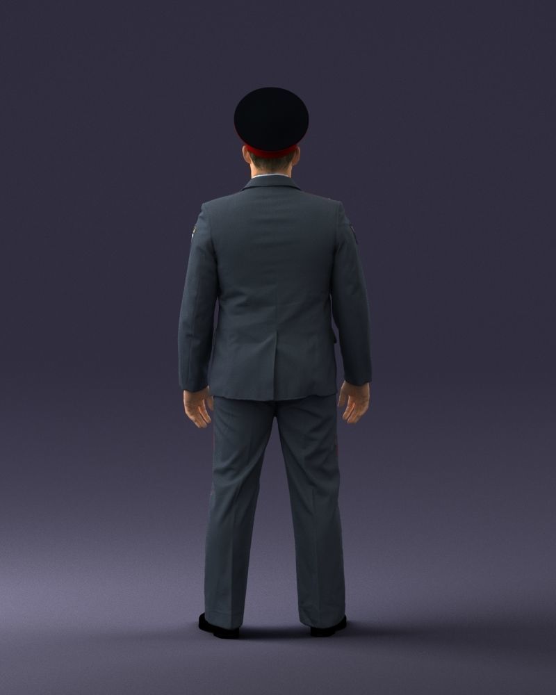 000244 Man in Police Uniform 0118 3D model_19