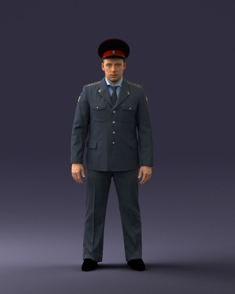 000244 Man in Police Uniform 0118 3D model_37