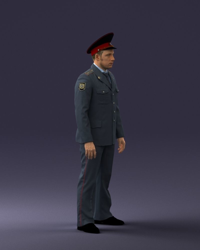 000244 Man in Police Uniform 0118 3D model_10