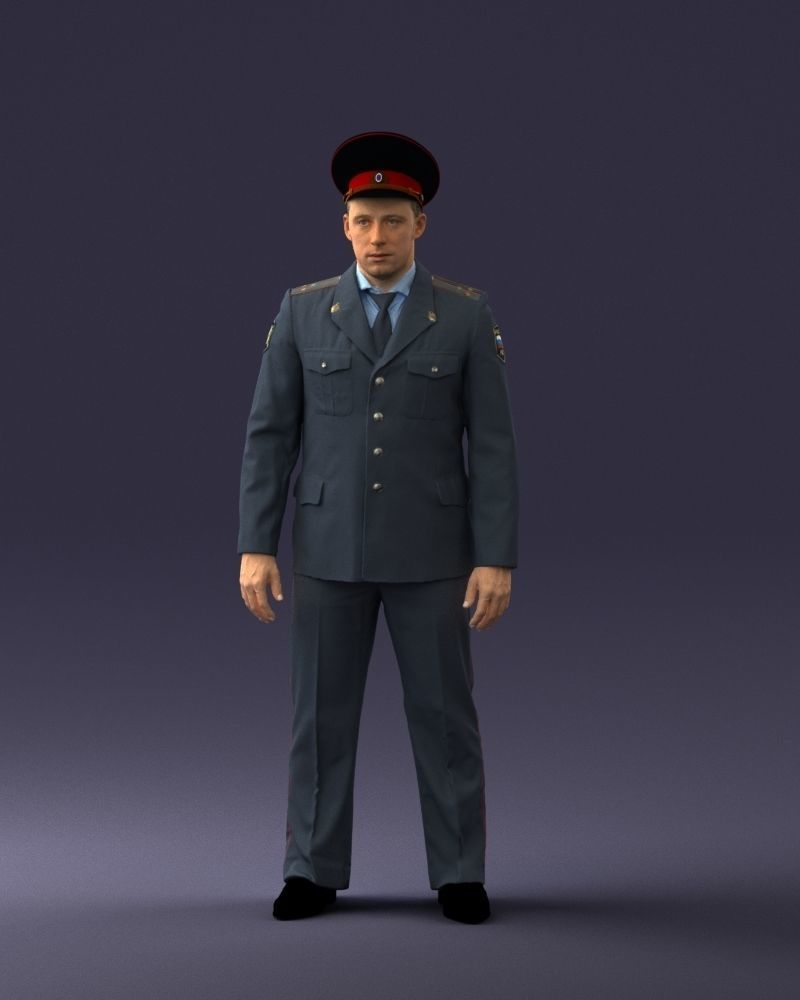 000244 Man in Police Uniform 0118 3D model_34