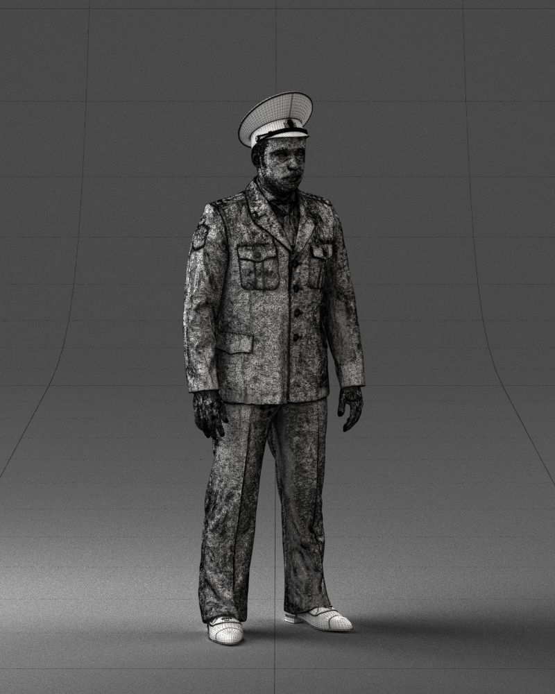 000244 Man in Police Uniform 0118 3D model_9