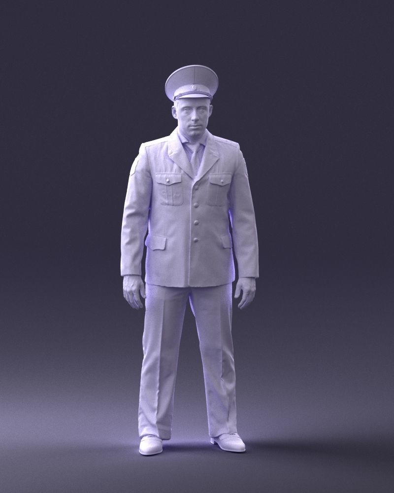 000244 Man in Police Uniform 0118 3D model_5