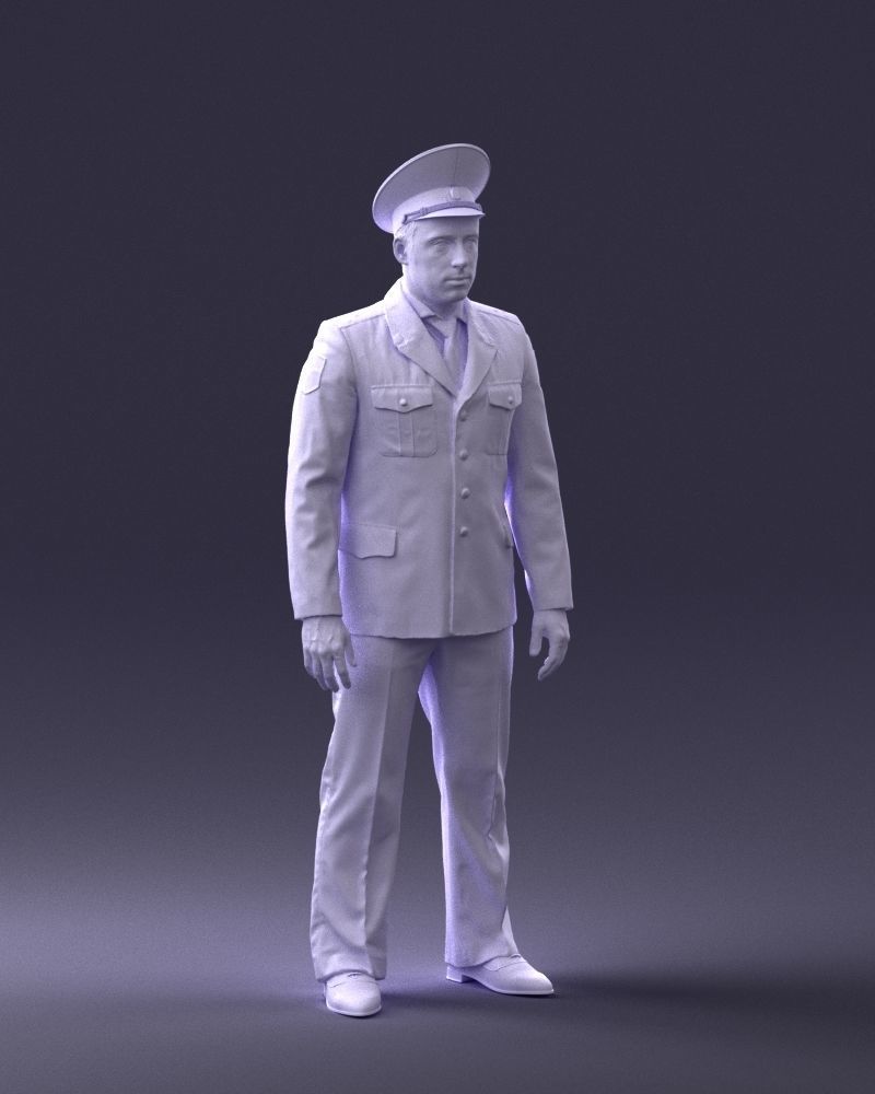 000244 Man in Police Uniform 0118 3D model_8