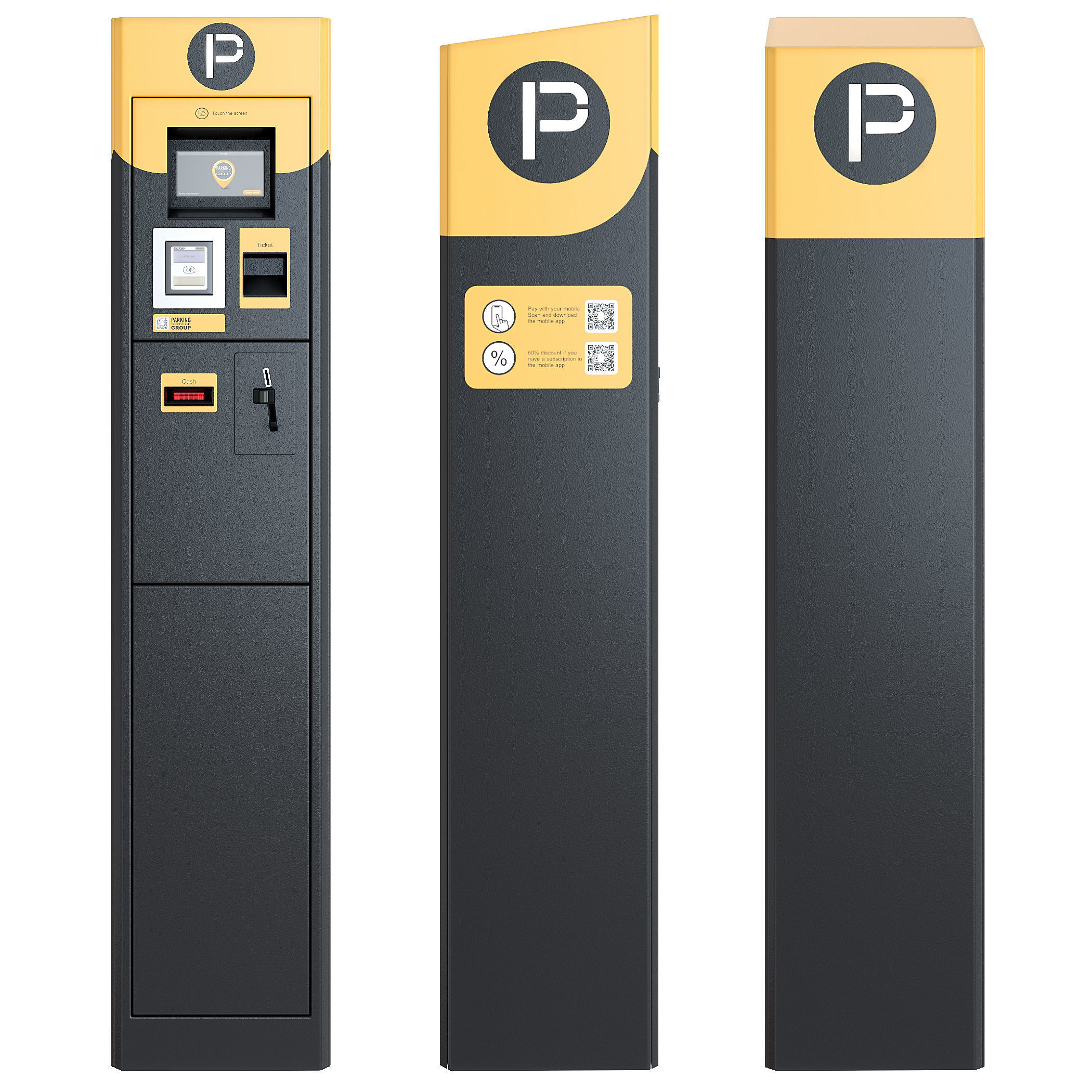 Parking meter 3D model_1
