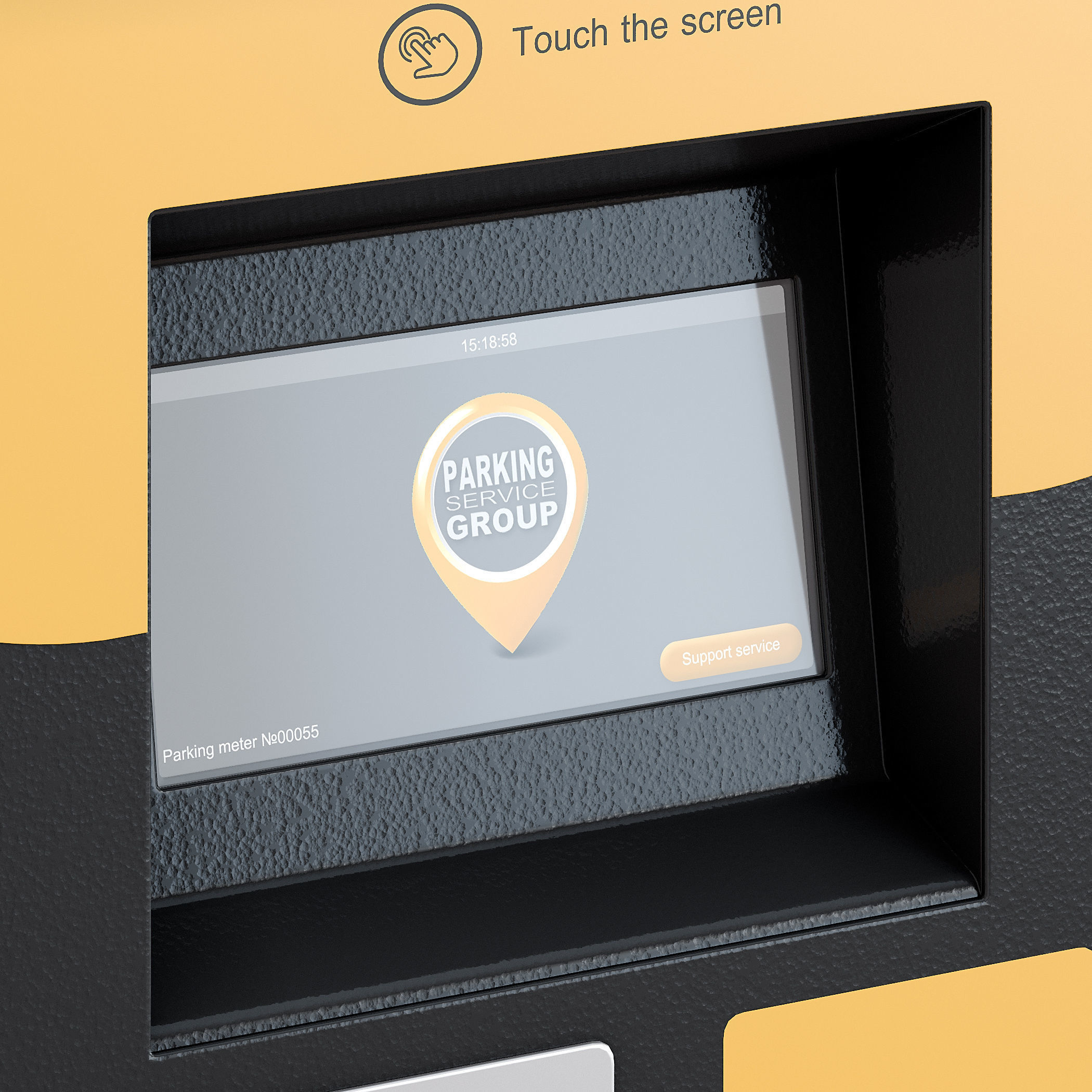 Parking meter 3D model_8