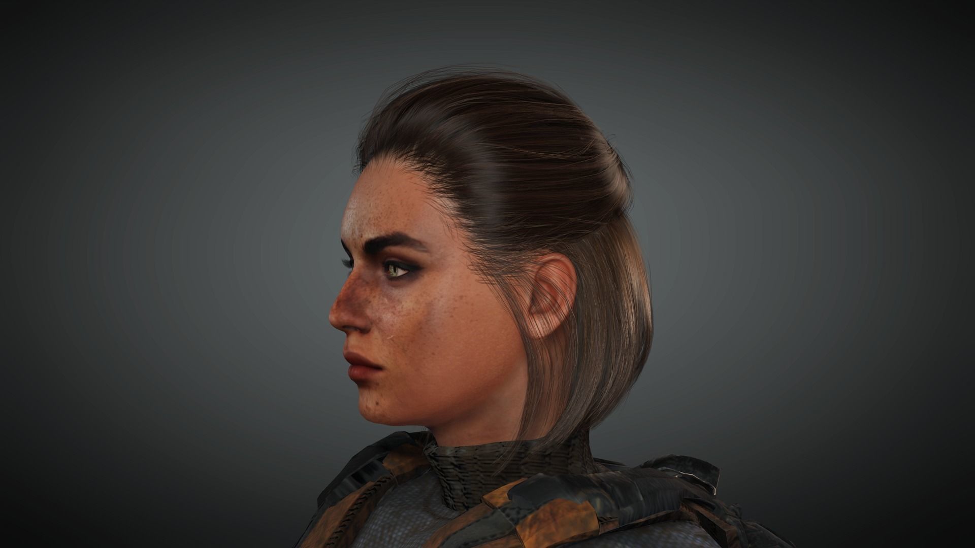 AAA Apocalypse Female Character 03 Low-poly 3D model_21