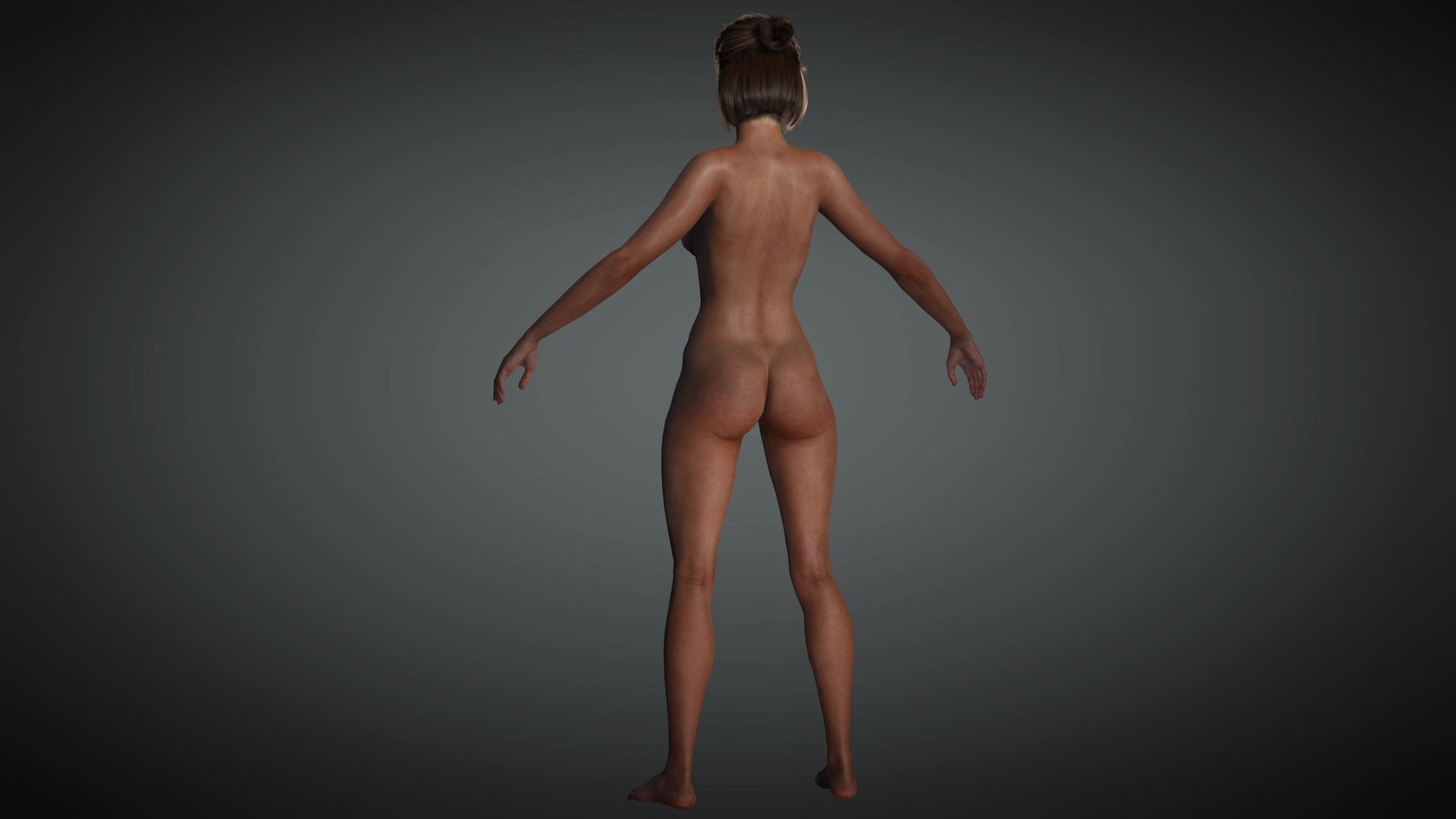 AAA Apocalypse Female Character 03 Low-poly 3D model_8