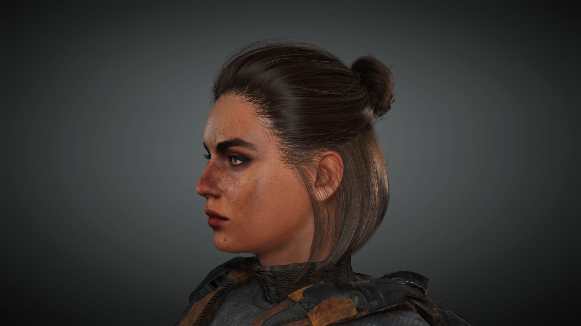 AAA Apocalypse Female Character 03 Low-poly 3D model_20