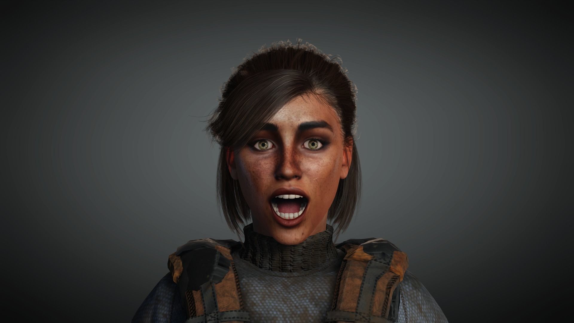 AAA Apocalypse Female Character 03 Low-poly 3D model_14