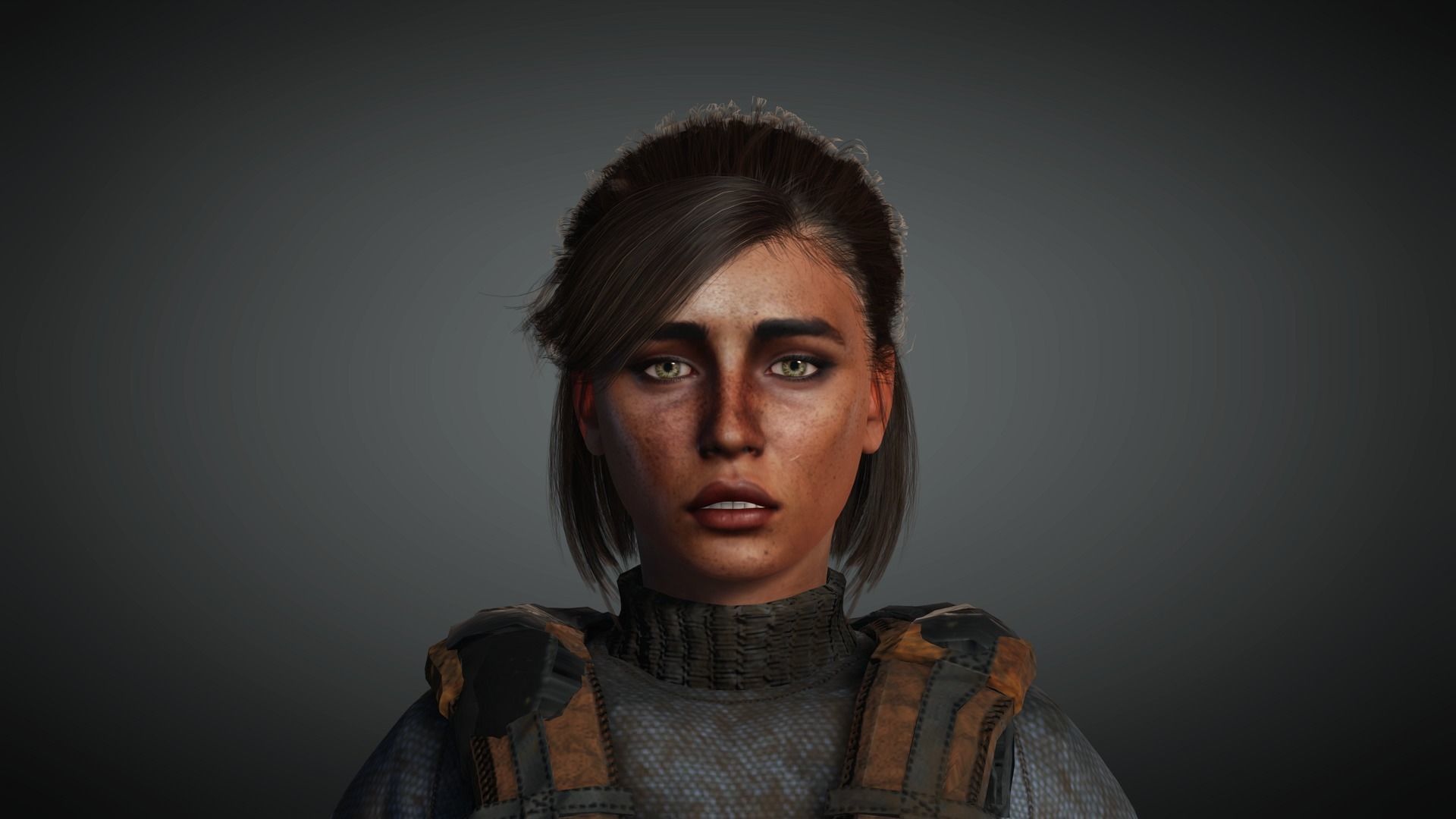 AAA Apocalypse Female Character 03 Low-poly 3D model_11