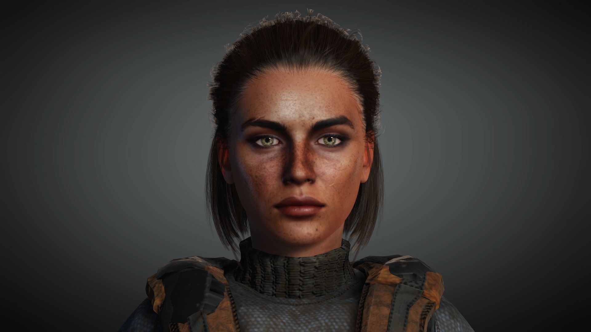 AAA Apocalypse Female Character 03 Low-poly 3D model_19