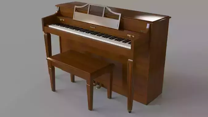 Baldwin Howard Spinet Piano 3D model