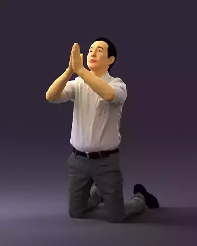 Praying officeman 0811