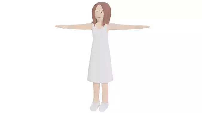 Rigged Cartoon Woman 2