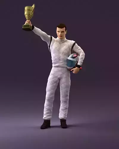 racer in white and cup 1100