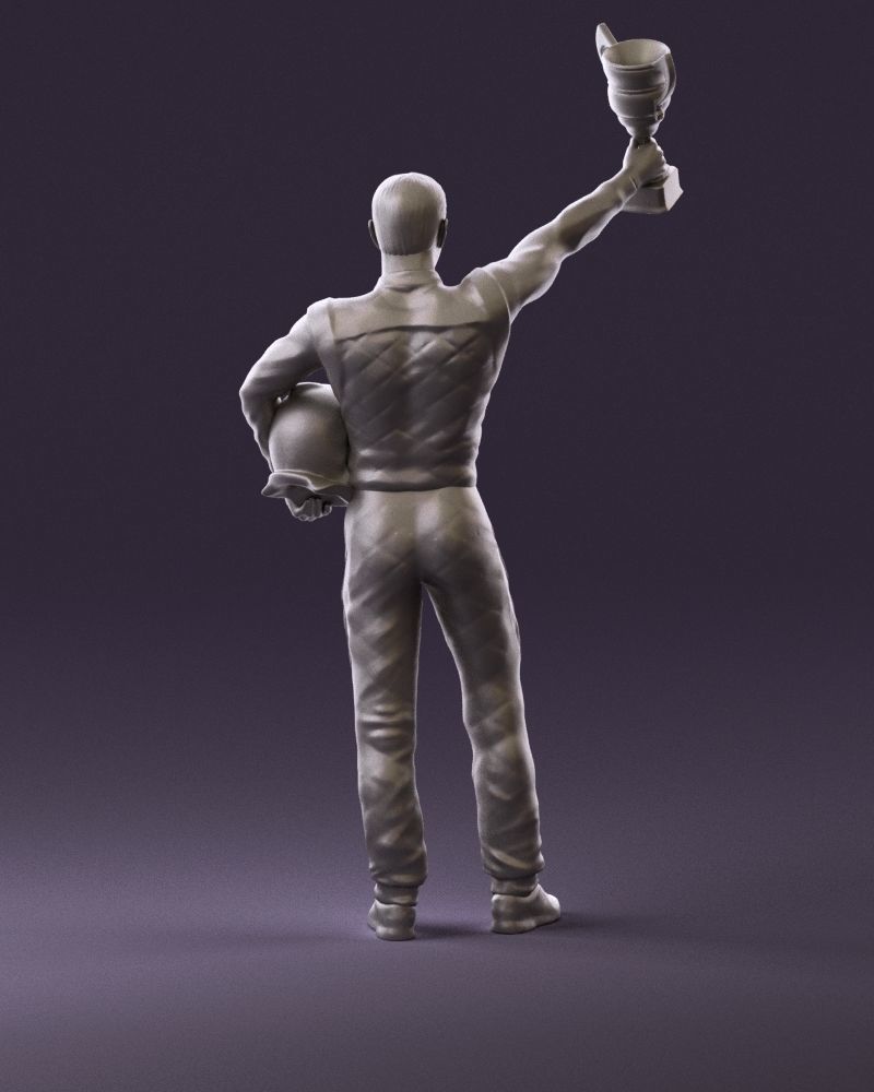 racer in white and cup 1100 3D model_18