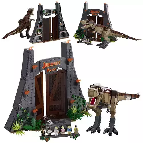 Lego - 75936 Jurassic Park T rex Rampage 3D model
