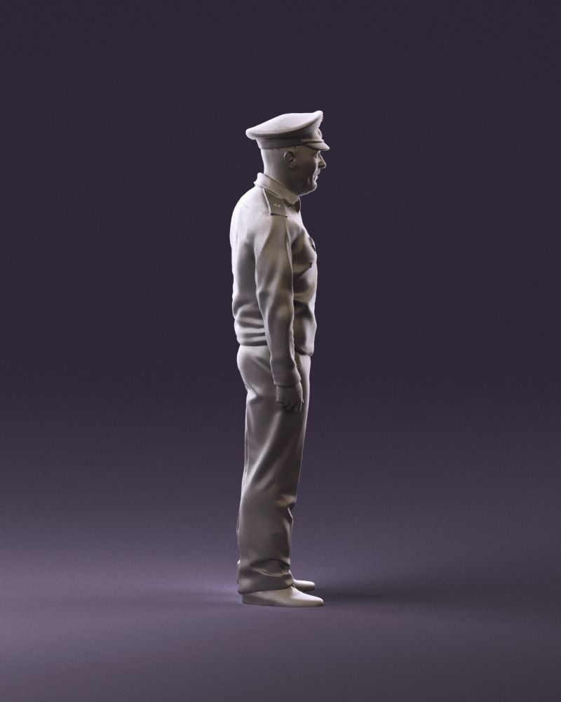 man in russian army blue uniform 1110 3D Print Ready 3D print model_4