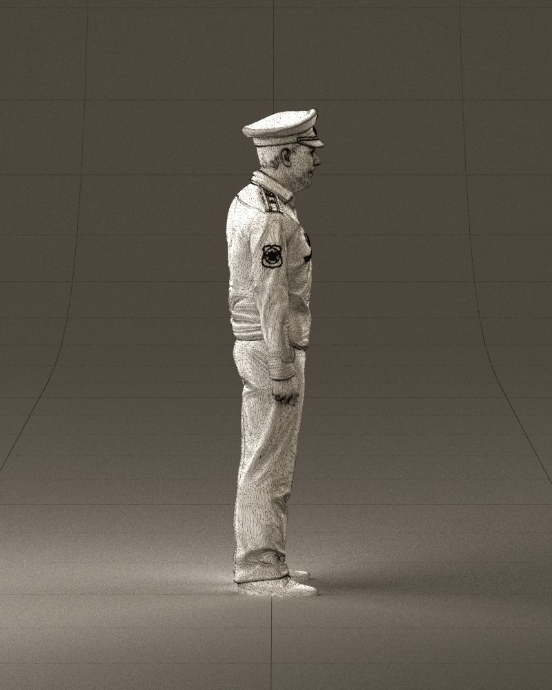 man in russian army blue uniform 1110 3D Print Ready 3D print model_28