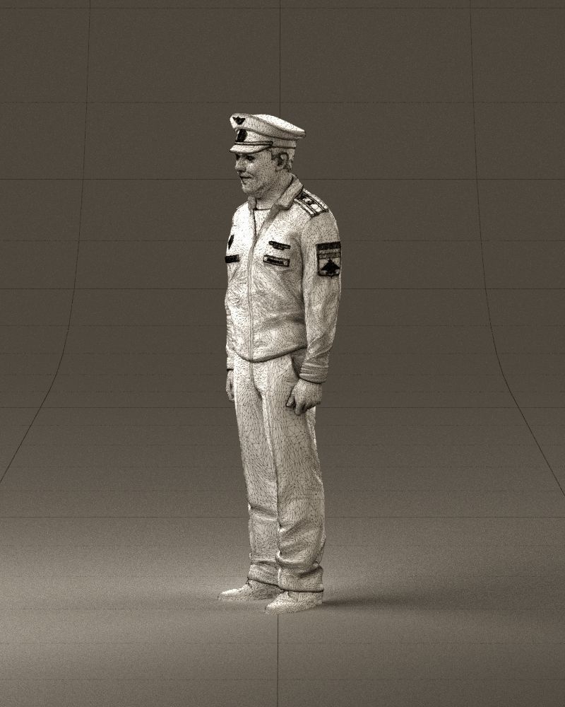 man in russian army blue uniform 1110 3D Print Ready 3D print model_33