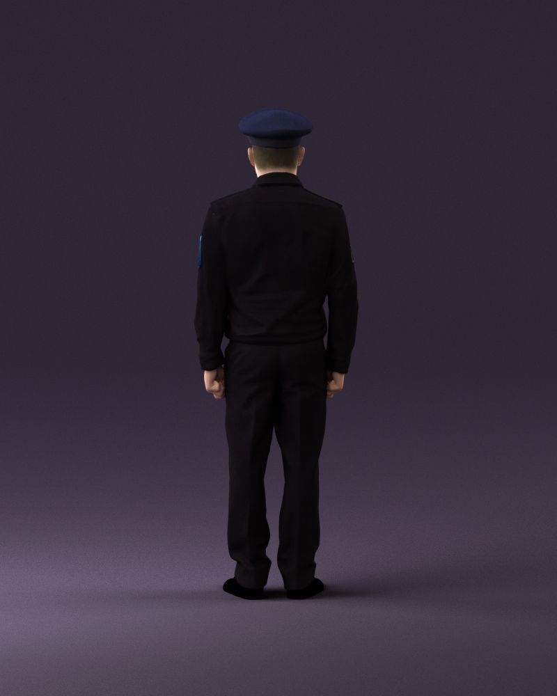 man in russian army blue uniform 1110 3D Print Ready 3D print model_18