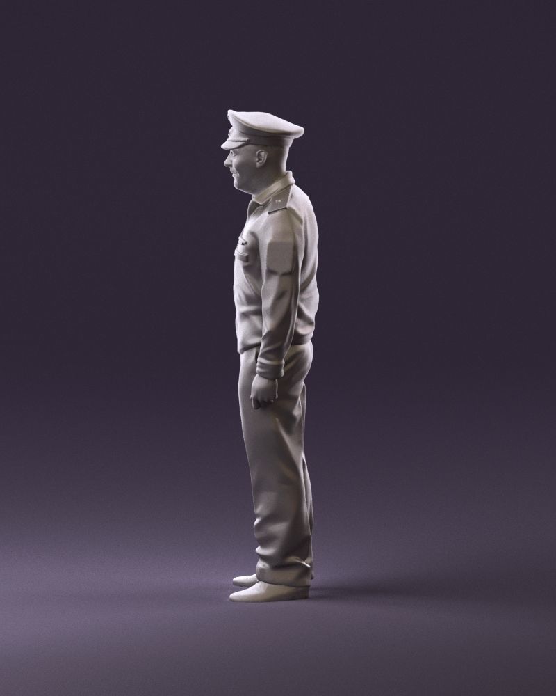 man in russian army blue uniform 1110 3D Print Ready 3D print model_8