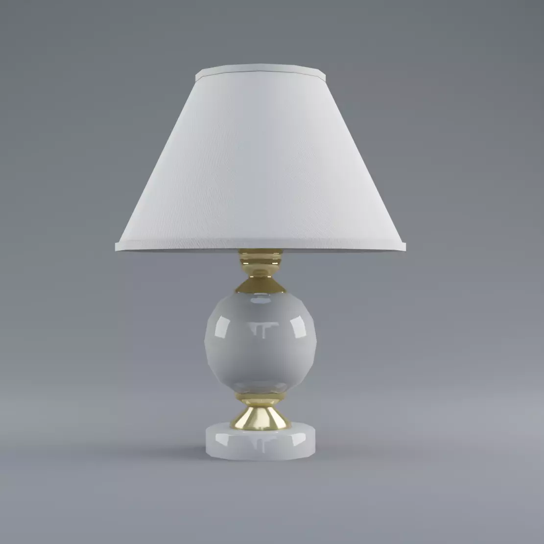 Table Lamp Low-poly 3D model_0