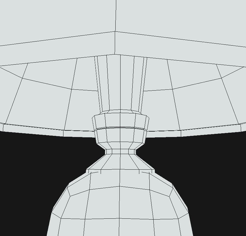 Table Lamp Low-poly 3D model_6