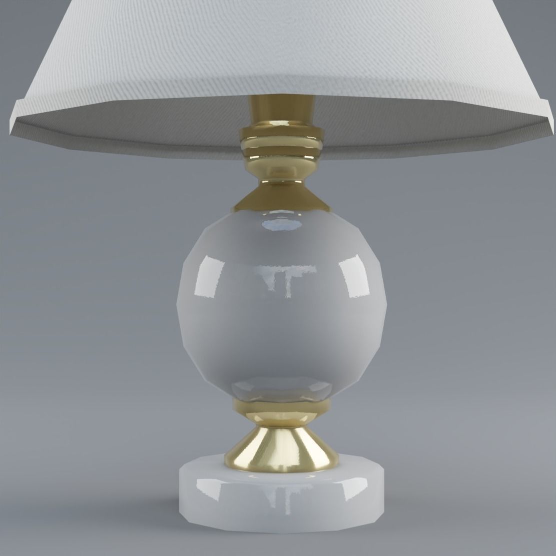 Table Lamp Low-poly 3D model_1