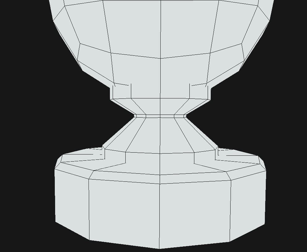 Table Lamp Low-poly 3D model_7