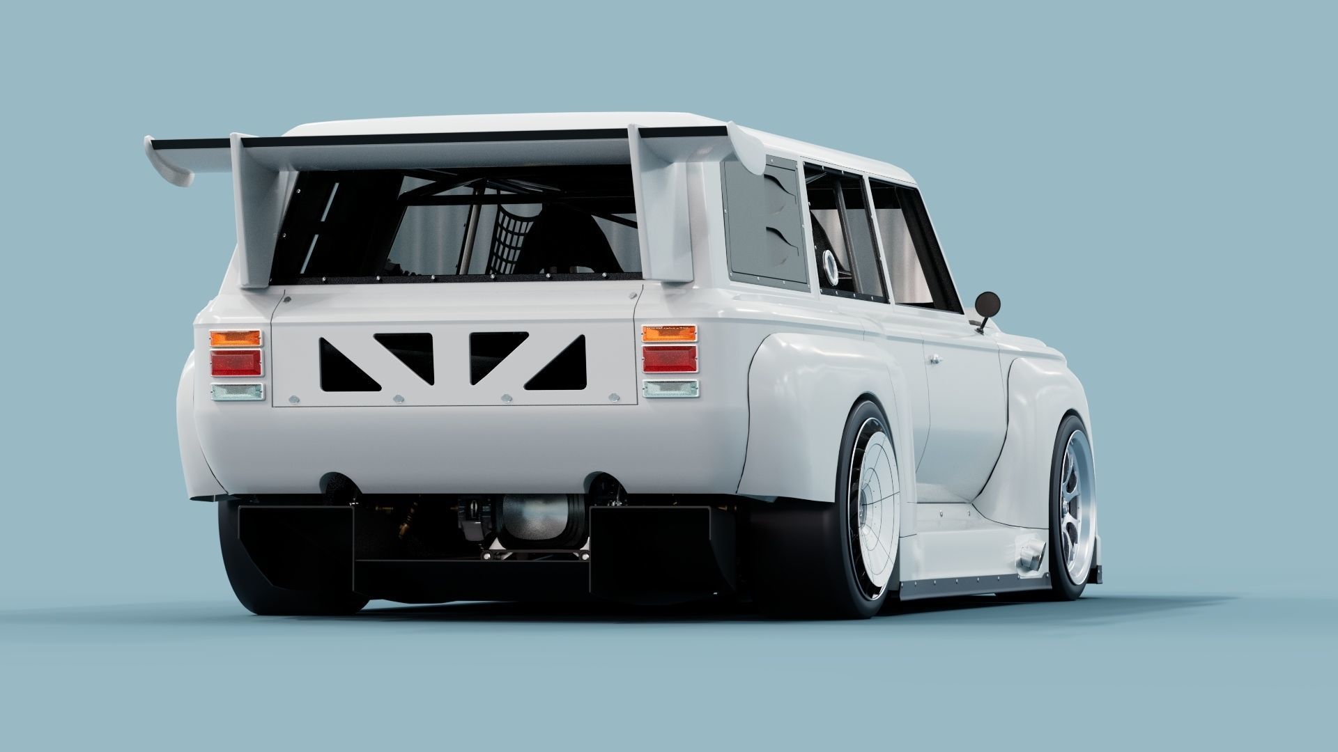 80s 70s Racing SUV 3D model | CGTrader