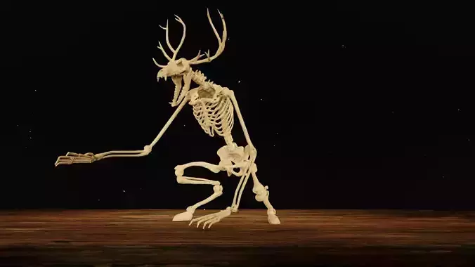 Wendigo Skeleton 3D print model