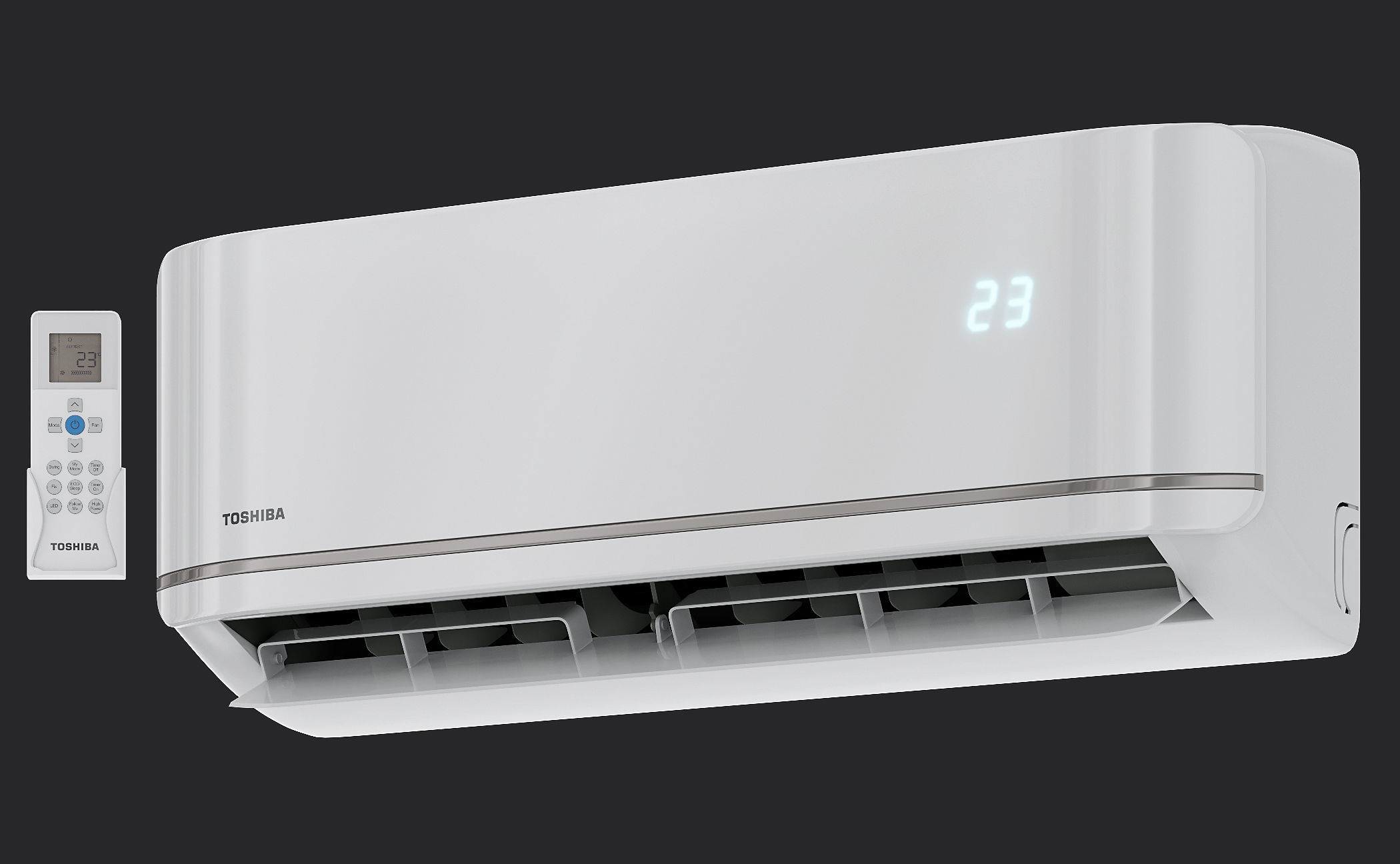 Air conditioner TOSHIBA 3D model_2