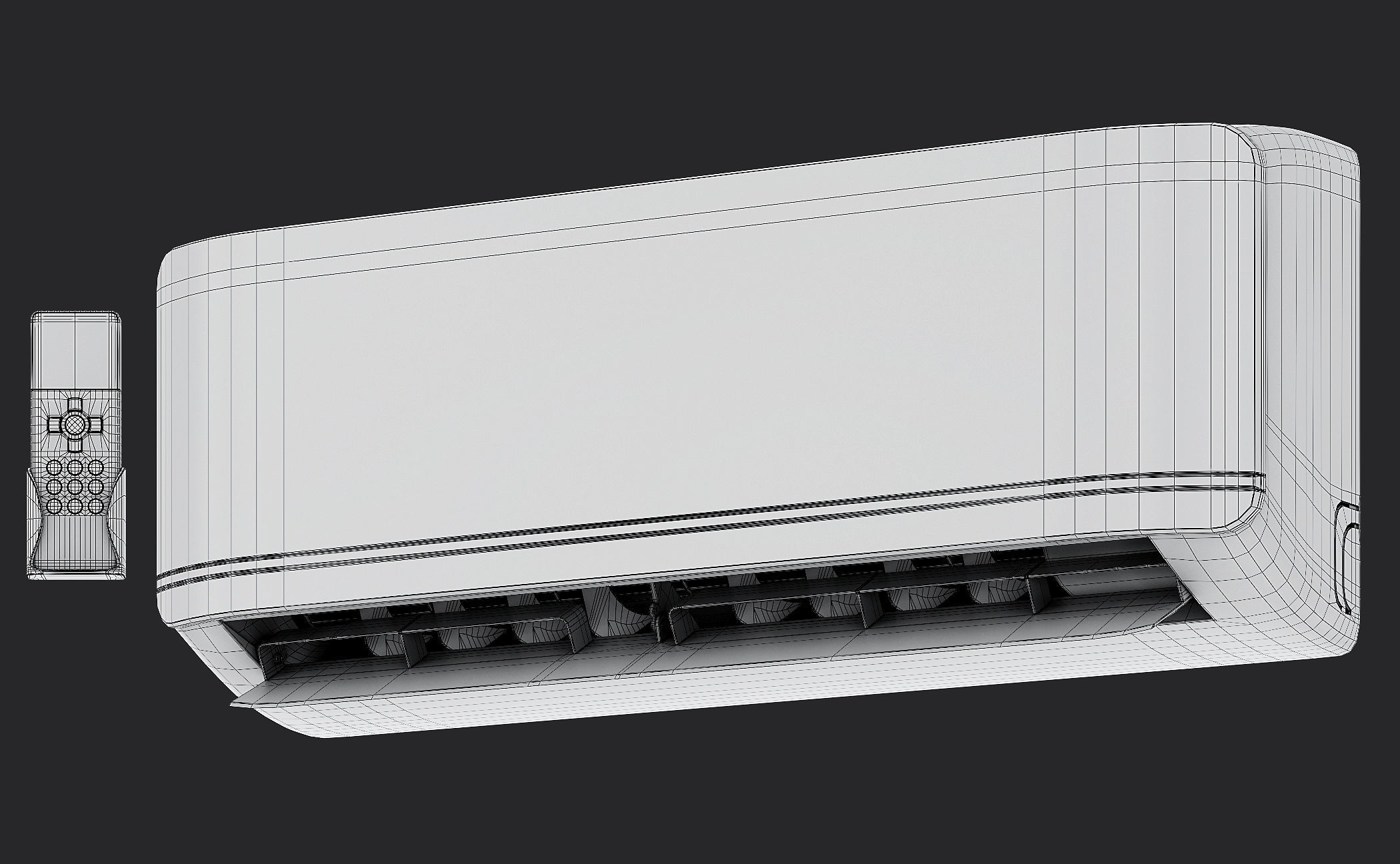 Air conditioner TOSHIBA 3D model_4