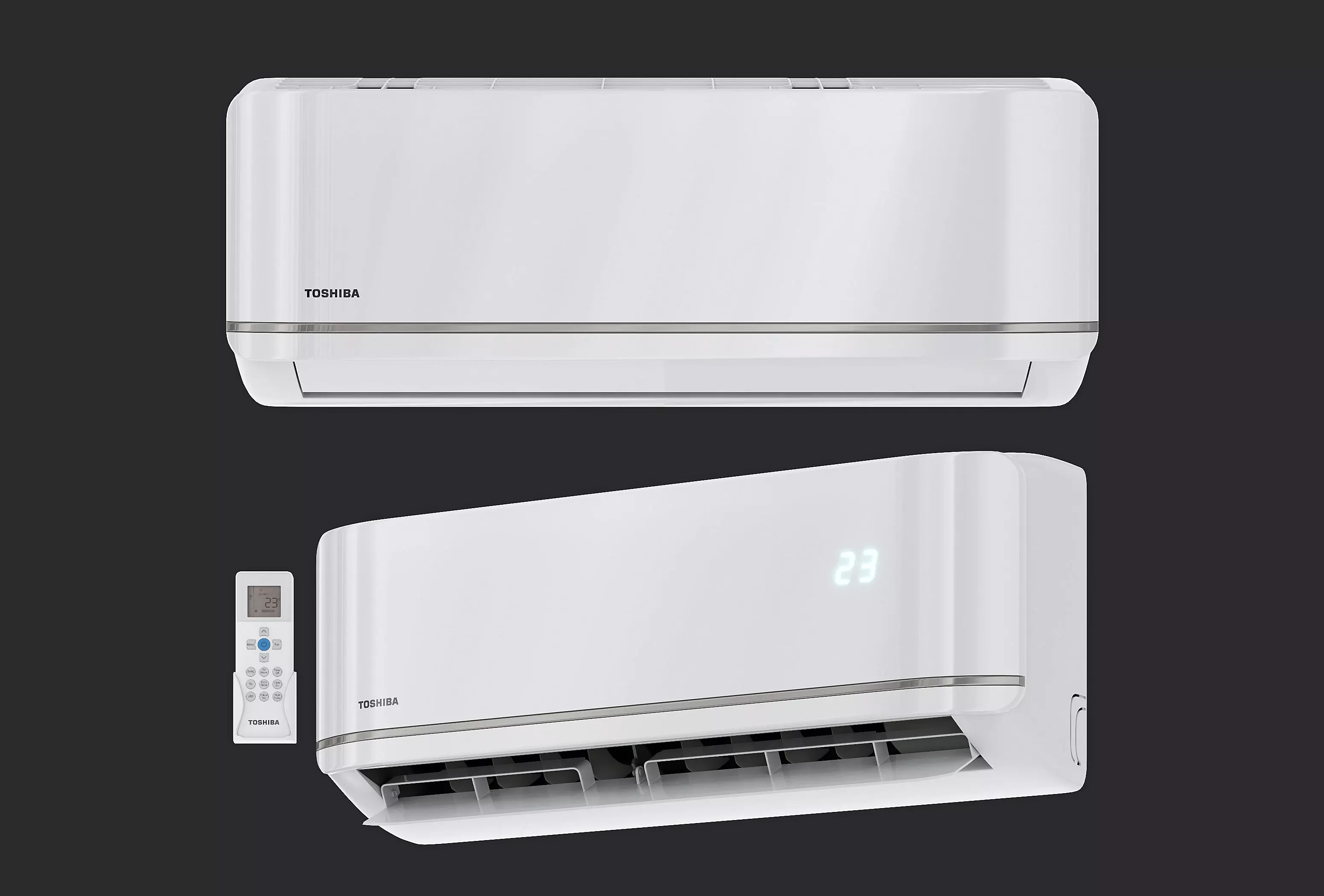 Air conditioner TOSHIBA 3D model_0