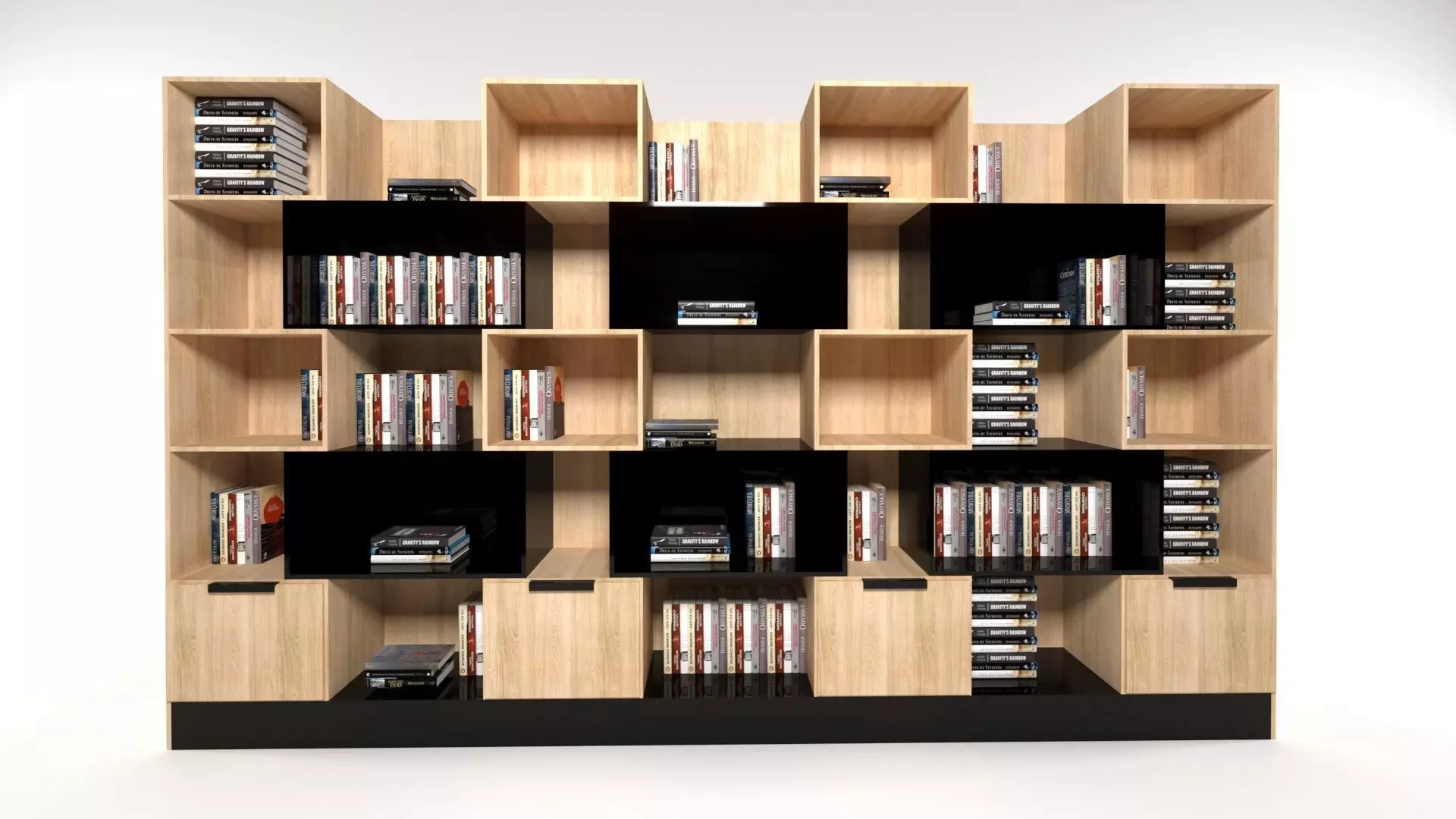 Book shelf 3D model 3D model_0
