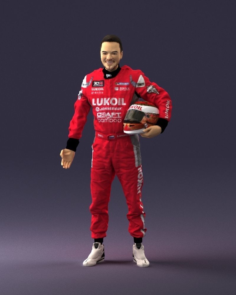 Male rider in the red overall 0276 3D model_33