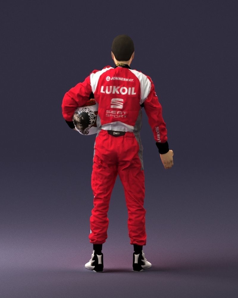 Male rider in the red overall 0276 3D model_18