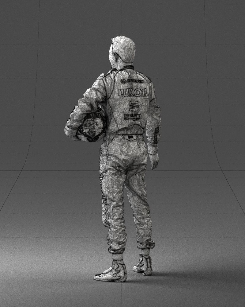 Male rider in the red overall 0276 3D model_23